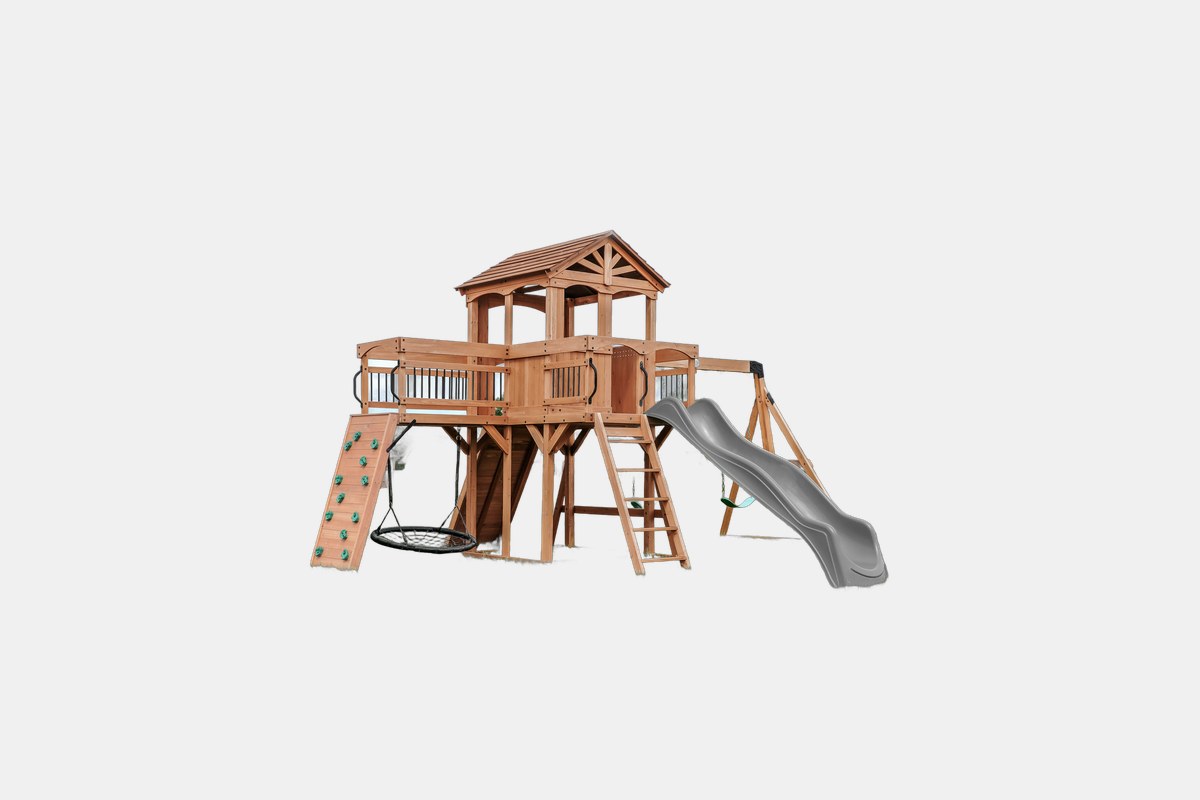 Backyard Discovery Sterling Point Wooden Swing Set