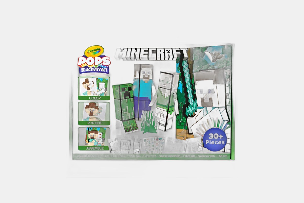 Crayola Minecraft POPs 3D Art Set