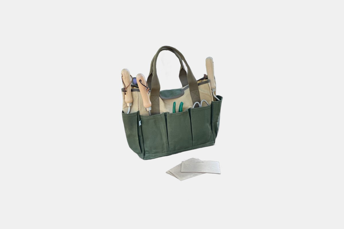 Garden Bucket Bag Heavy Waxed Canvas
