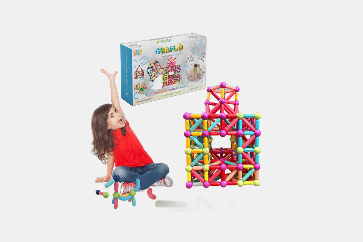 GRAFLO 60-Piece Magnetic Blocks