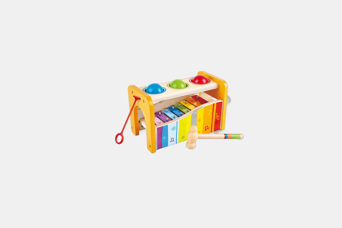 Hape Pound & Tap Bench with Slide Out Xylophone
