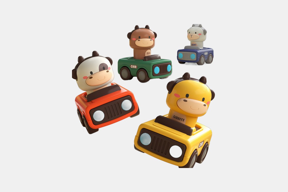 iPlay iLearn Press and Go Car Toys