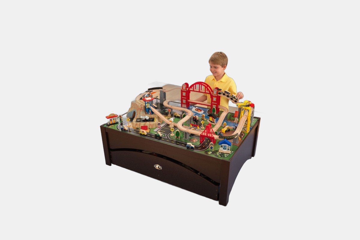 KidKraft Metropolis Train Table & Set