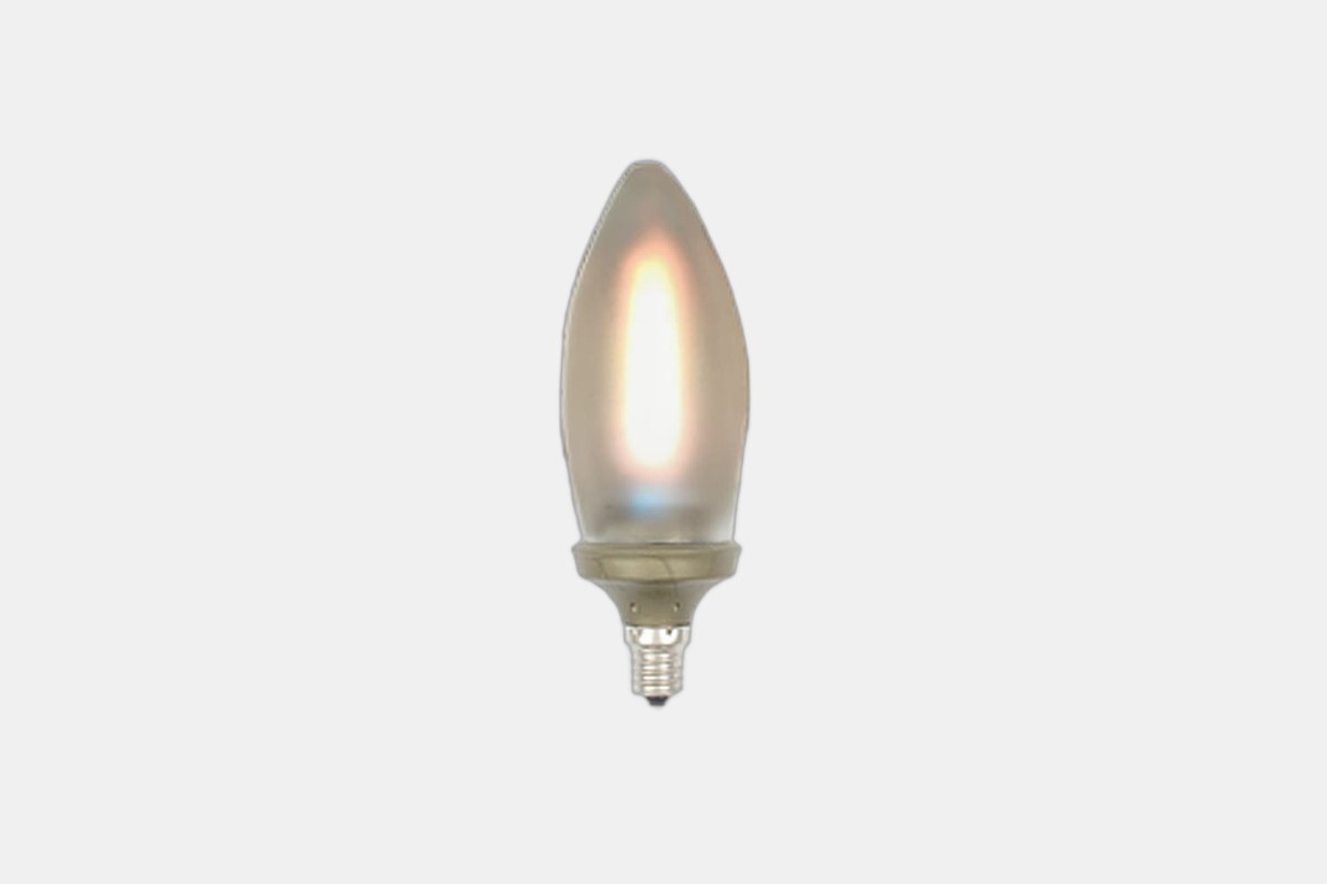 LED Gold Platinum Lace Simulated Flame Light Bulb