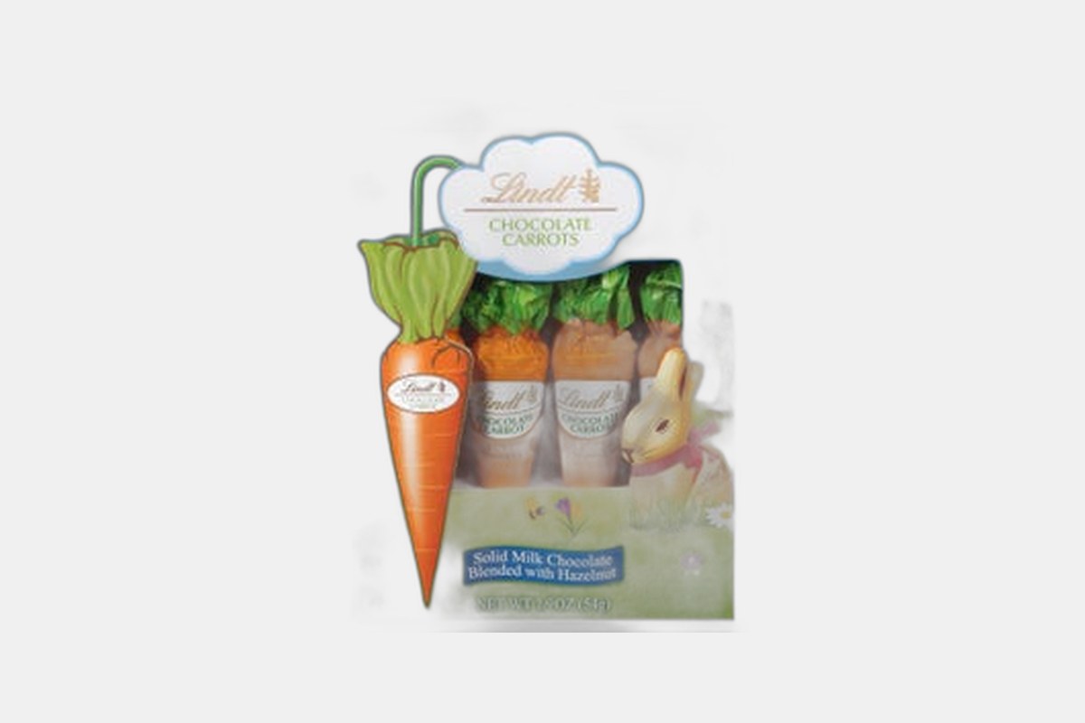 Lindt Milk Chocolate Hazelnut Carrots 4-pack