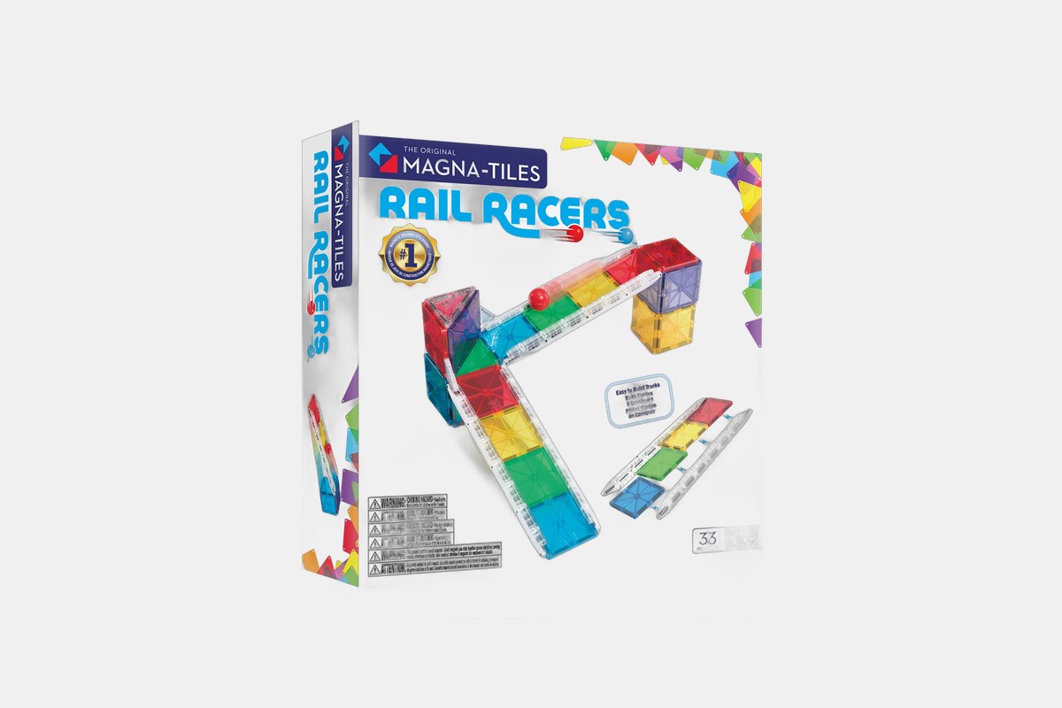 Magna-Tiles Rail Racers 33-Piece Set