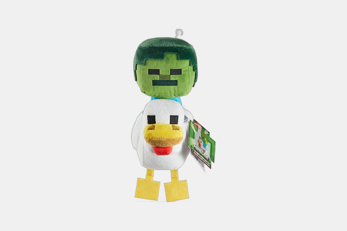 Mattel Minecraft Plush Zombie Chicken Jockey