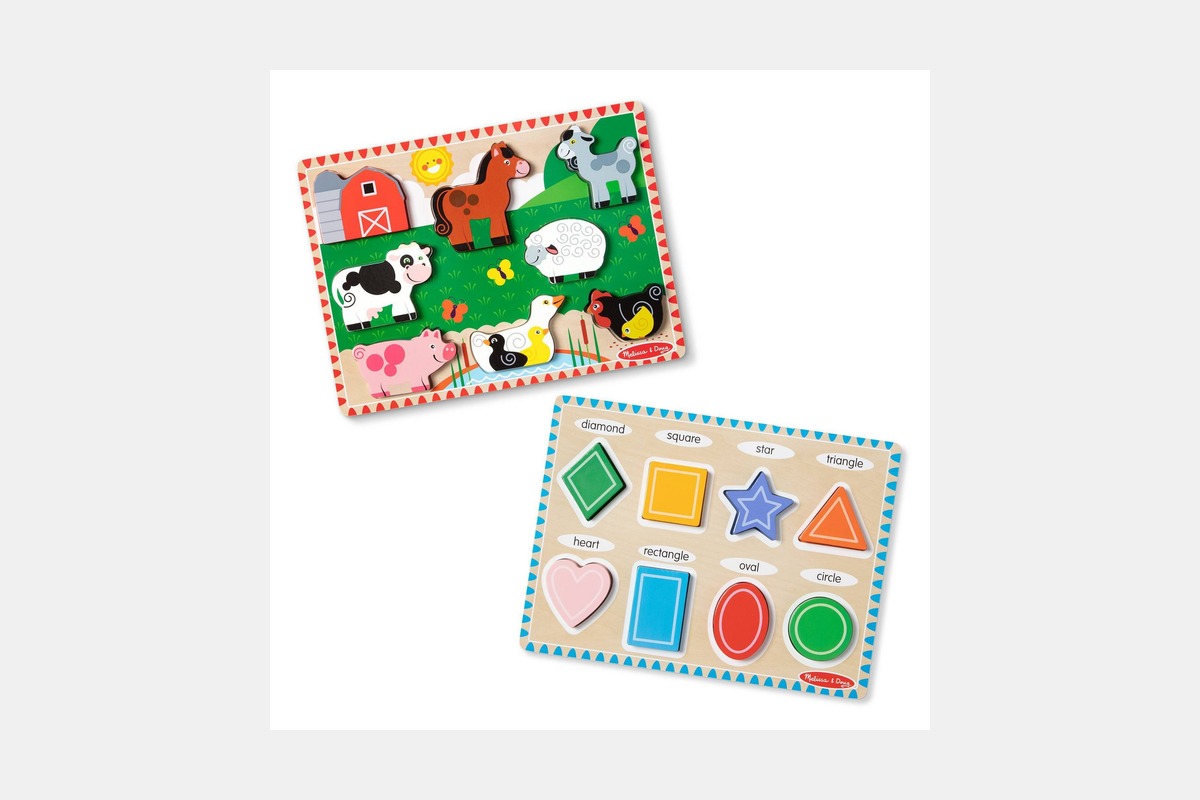 Melissa & Doug Farm Wooden Chunky Puzzle