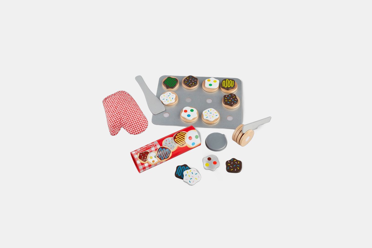 Melissa & Doug Slice and Bake Wooden Cookie Play Food Set
