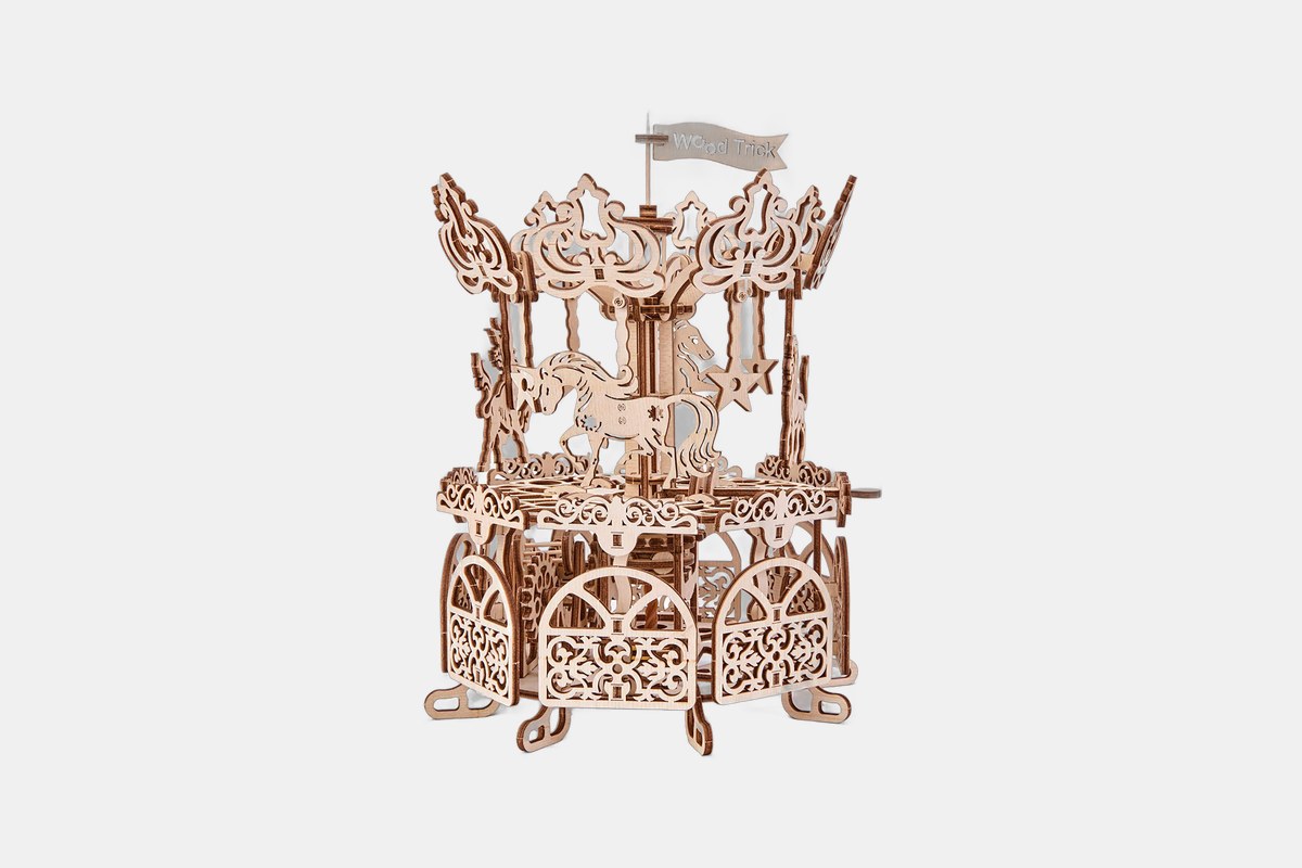 Merry-Go-Round Wooden Carousel