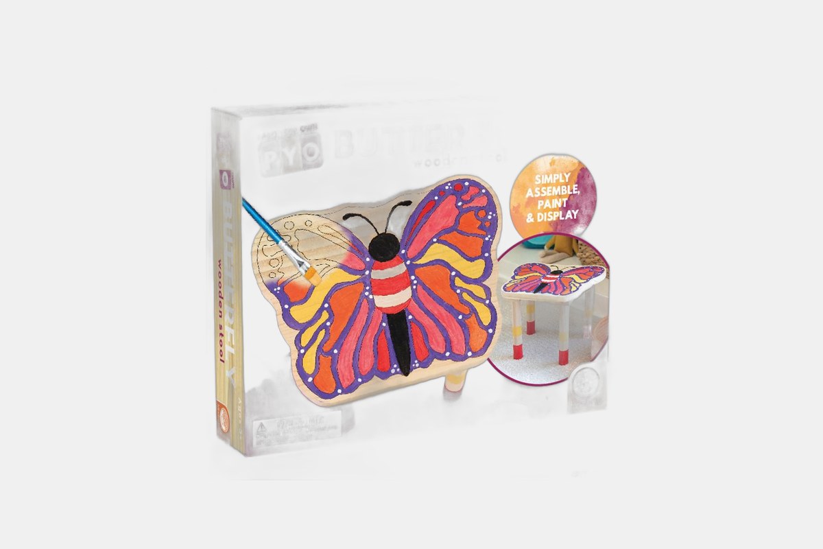 Paint Your Own Butterfly Stool