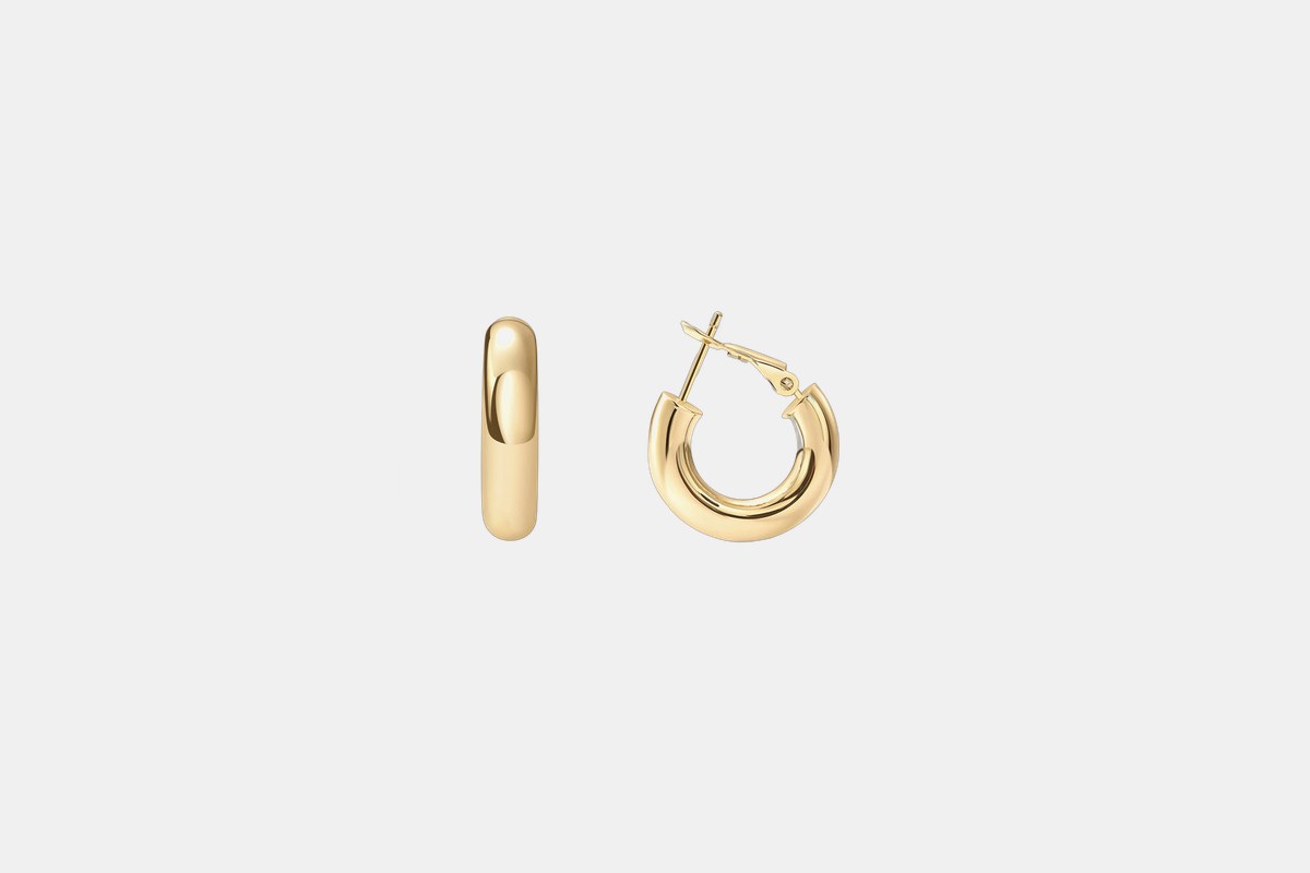 Pavoi 14K Gold-Plated Chunky Hoops