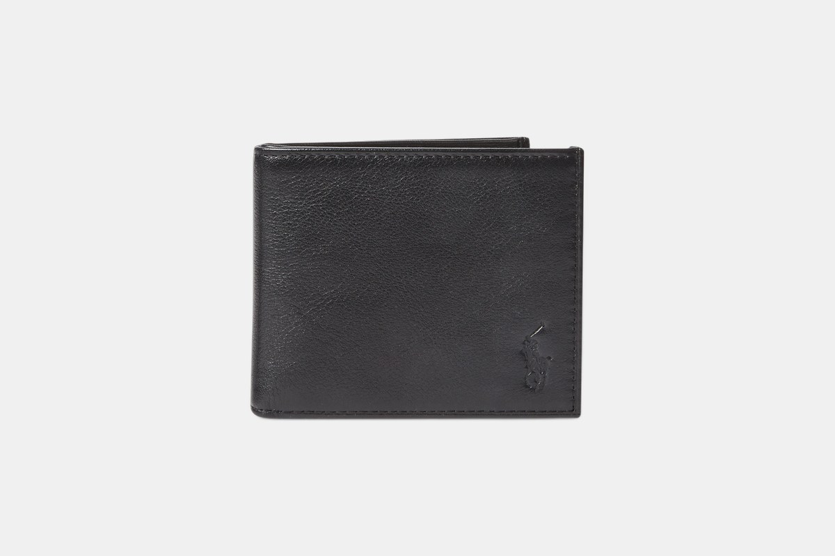 Polo Ralph Lauren Pebbled Leather Billfold Wallet