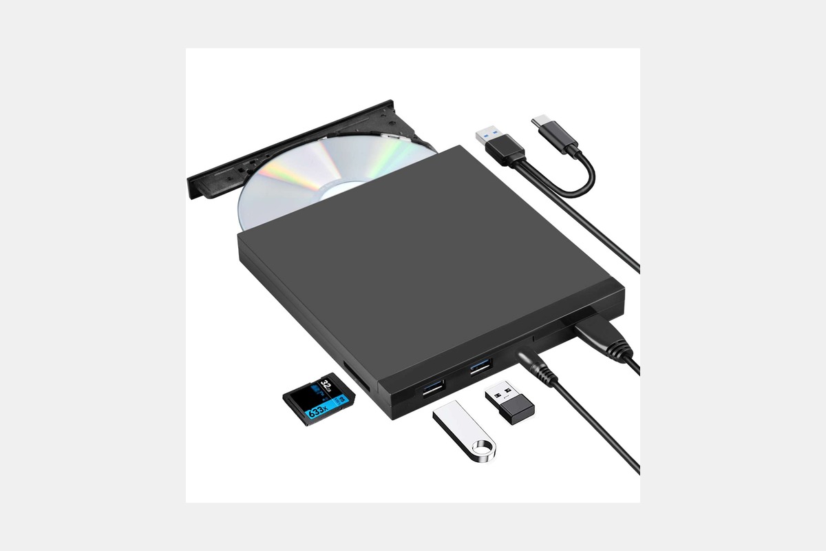 ROOFULL External CD DVD Drive