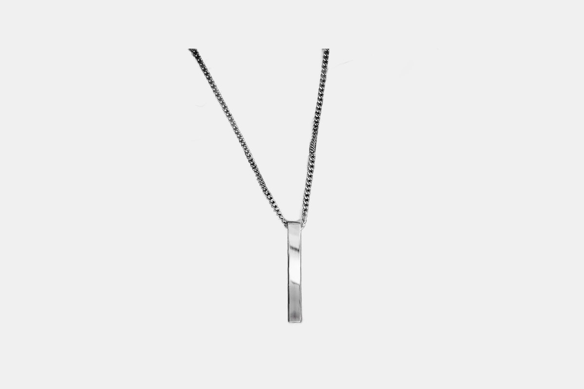 Sterling Silver Bar Necklace